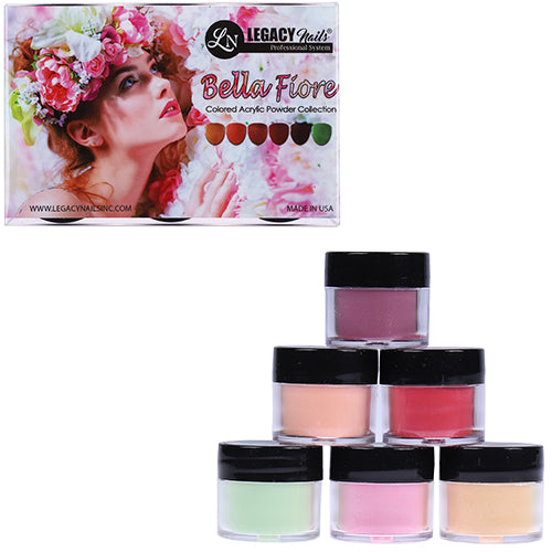 Bella Fiore Collection 6 Piece Acrylic Powder