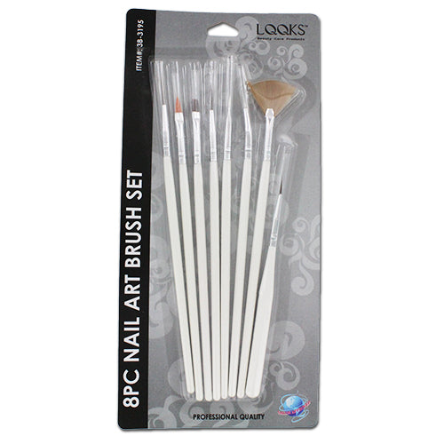 8 Piece Nail Art Brush Set