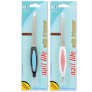 7" Sapphire File w/ Nail Trimmer