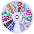 Round Case Nail Gem Jewelry