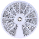 Round Case Nail Gem Jewelry