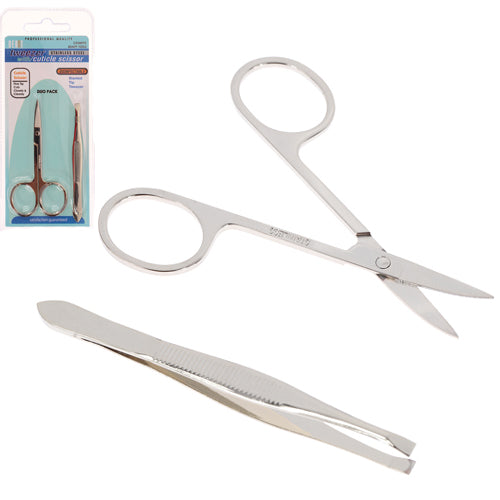 Tweezer & Cuticle Scissor Set