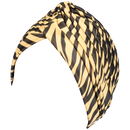 Zebra Glossy Turban Hat