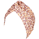Leopard Satin Turban Hat