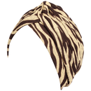 Zebra Print Turban Hat