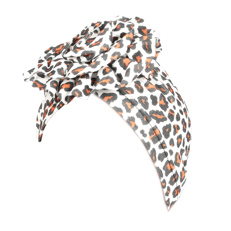 Leopard Print Turban Hat