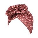Polka Dot Print Turban Hat