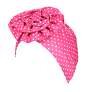 Polka Dot Print Turban Hat