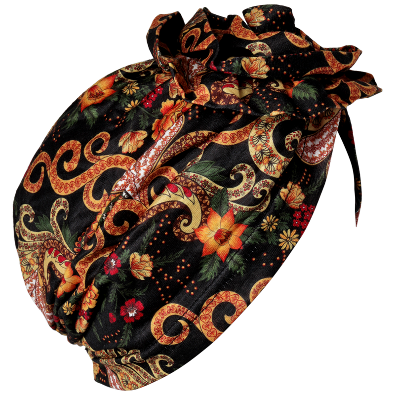 Floral Print 2 Turban Hat