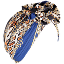 Leopard & Chain 2 Print Turban Hat