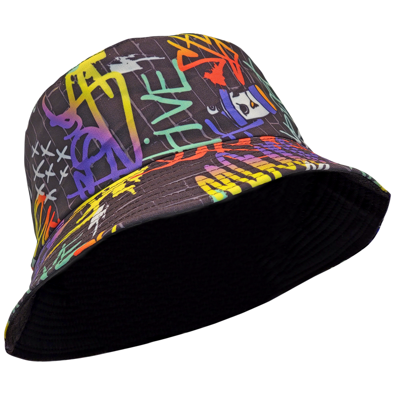 Graphic Print Bucket Hat