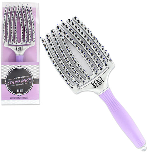 Heat Resistant Styling Brush w/ Styling Pick