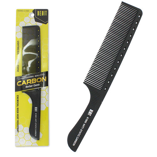 Carbon Barber Comb With Handle