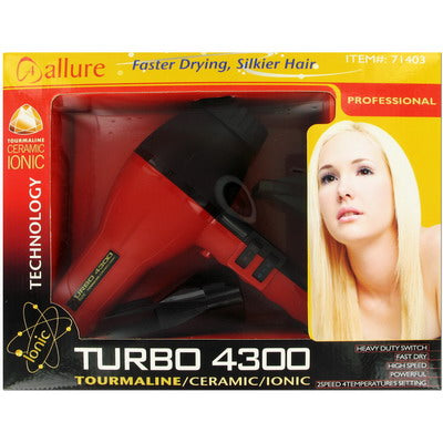 Tourmaline Ceramic Ionic Turbo Hair Dryer