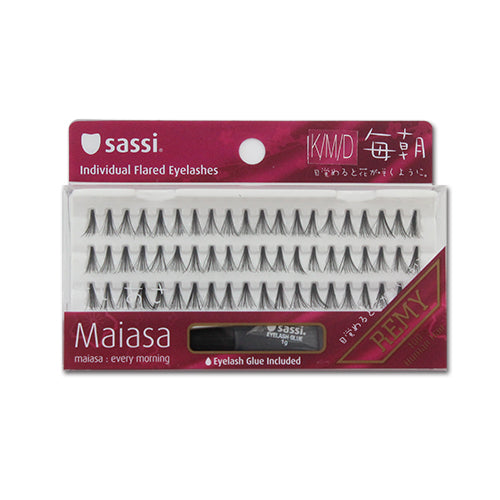 Sassi Individual Knot Free Medium Double Eyelashes w/ Glue