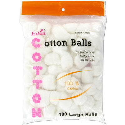 44100 Eden Large Cotton Balls 100ct (PC) -  : Beauty Supply,  Fashion, and Jewelry Wholesale Distributor