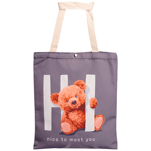 Teddy Canvas Tote Bag